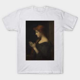Young Woman Praying by Jean-Jacques Henner T-Shirt